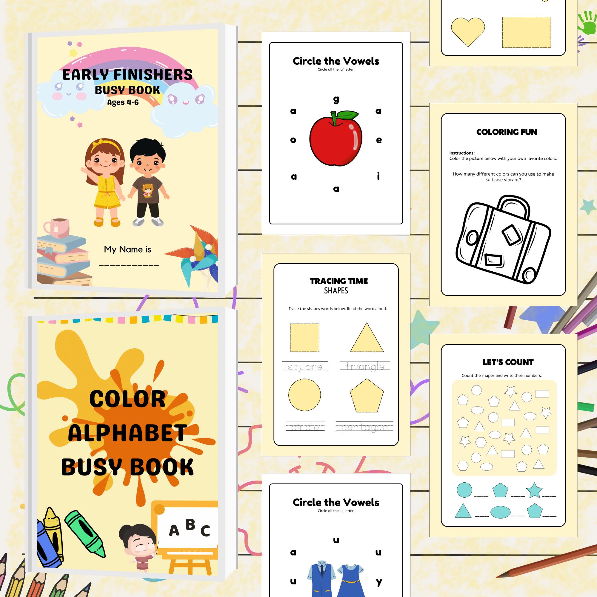 Busy book sample page